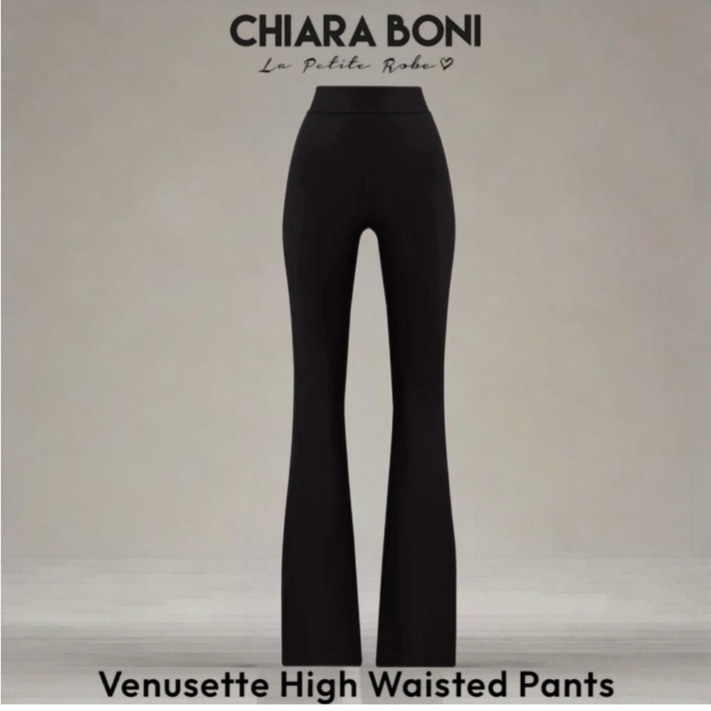 Chiara Boni Venusette Black High Waisted Pants
